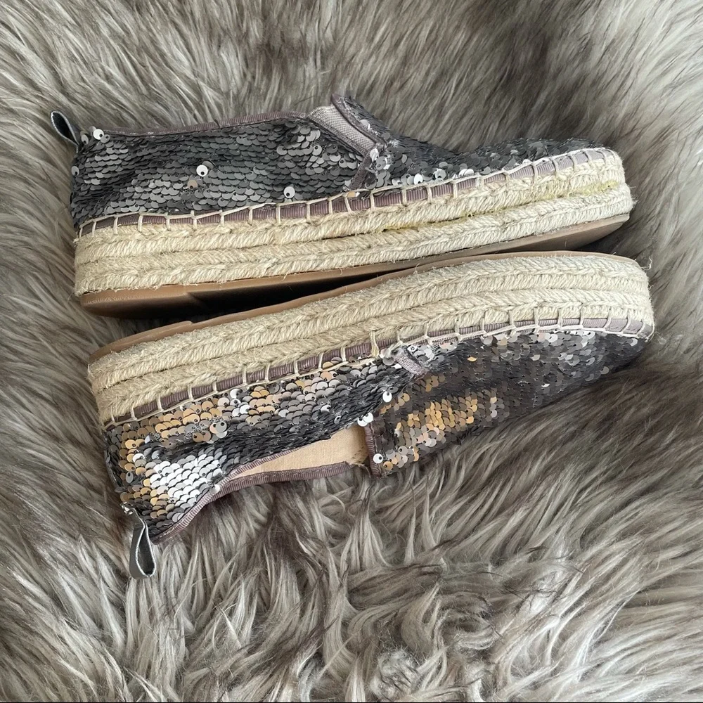 Sam Edelman Women's Carrin Platform Sequins Espadrilles Sneaker